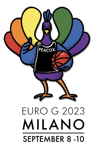 euro g 2023 basketball rainbow peacox